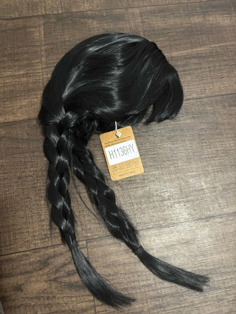 Rubies Wednesday Addams Child School Uniform Costume Sz 10-12 Wig Included NWT